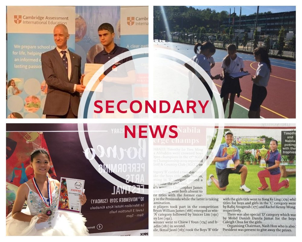 From the Head of Secondary 30.11.2019