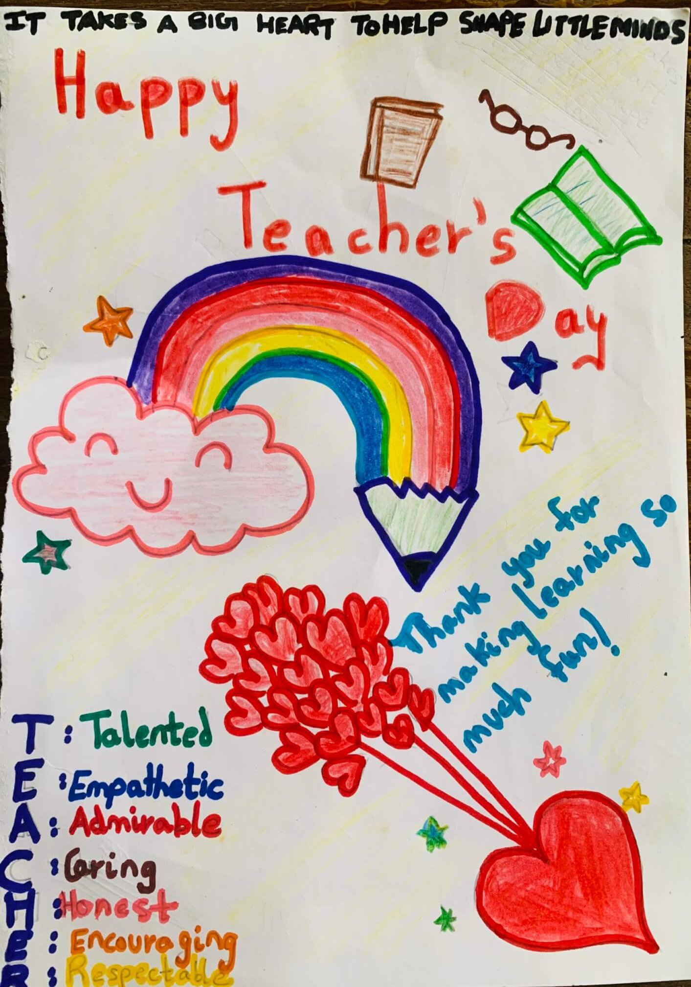 Free custom printable Teacher's Day card templates | Canva